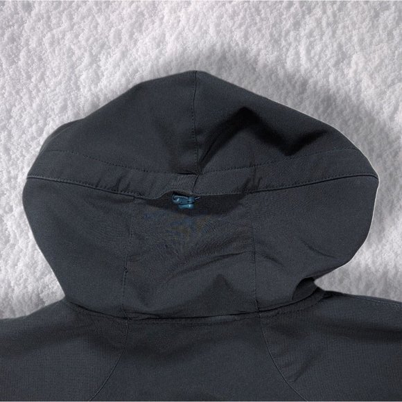 Black Diamond Softshell Jacket Double Diamond Hood Lined Fleece Plush sz S - Picture 11 of 11